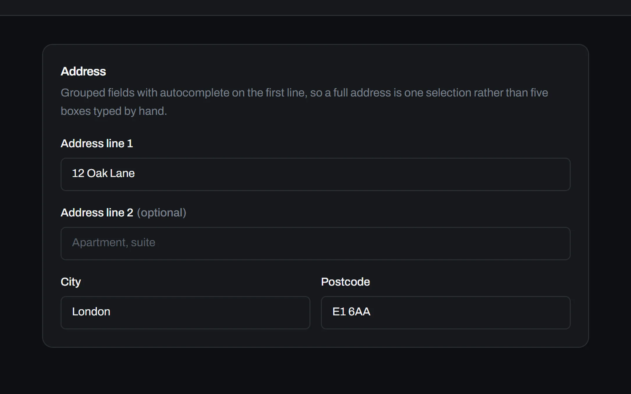 Forms, running. A real screen from the product, not an illustration.
